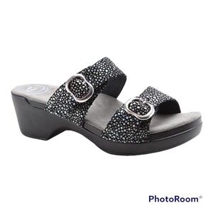 Dansko Sophie Shagreen Dot Clog Sandals